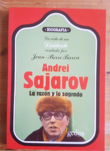 Portada del libro de Andrei sajarov. la razon y lo sagrado
