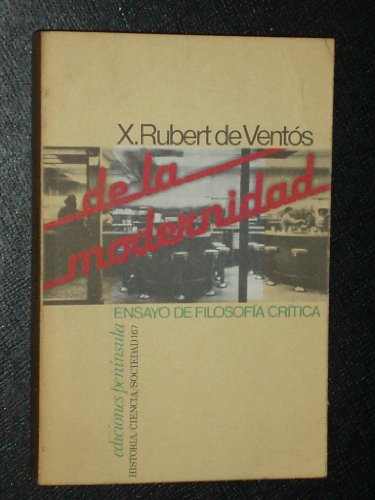 Portada del libro de De La Modernidad: Ensayo De Filosofi?a Cri?tica