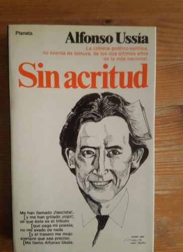 Portada del libro de Sin acritud