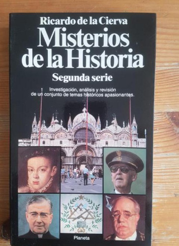Portada del libro de Misterios de la Historia. Segunda serie