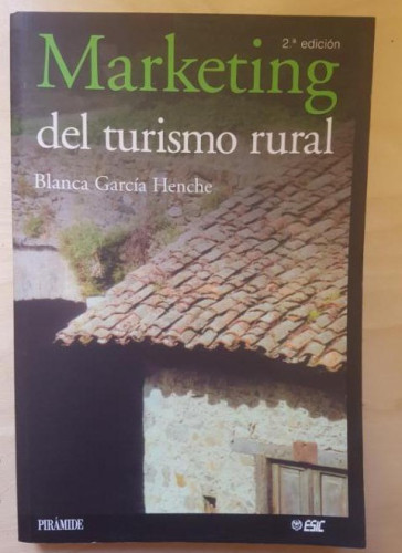 Portada del libro de Marketing del turismo rural (Marketing Sectorial)