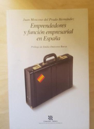 Portada del libro de Emprendedores y función empresarial en España (Tablero)