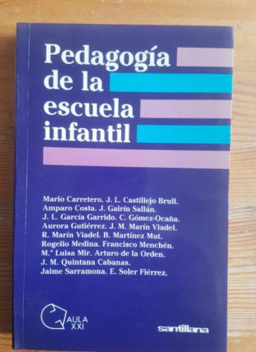 Portada del libro de Pedagogia de La Escuela Infantil