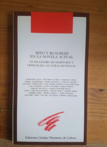 Portada del libro de Mito y realidad en la novela actual (Coleccíon Encuentros)