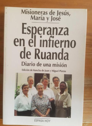 Portada del libro de Esperanza en el infierno de Ruanda