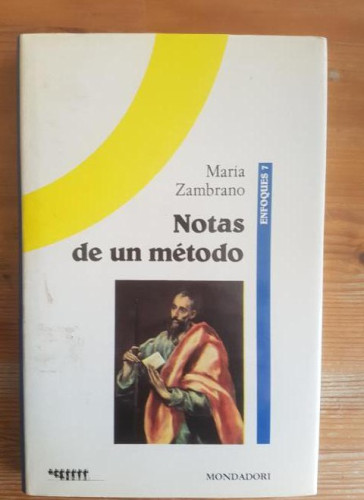 Portada del libro de Notas de un metodo