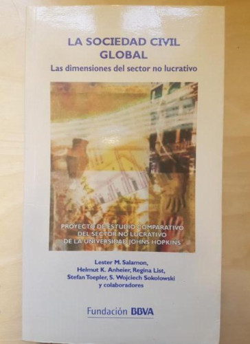 Portada del libro de La sociedad civil global: las dimensiones del sector