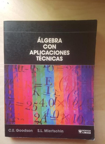 Portada del libro de Algebra Con Aplicaciones Tecnicas