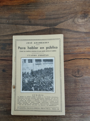 Portada del libro de PARA HABLAR EN PÚBLICO