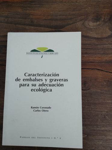 Portada del libro de CARACTERIZACIÓN DE EMBALSES Y GRAVERAS PARA SU ADECUACIÓN ECOLÓGICA