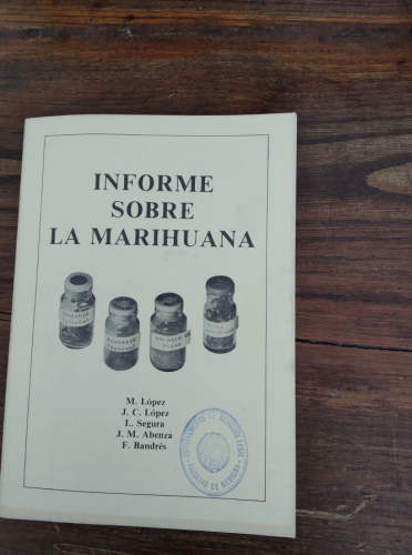 Portada del libro de Informe sobre la marihuana