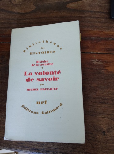 Portada del libro de LA VOLONTÉ DE SAVOIR 