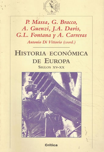 Portada del libro de Historia económica de Europa. Siglos XV-XX