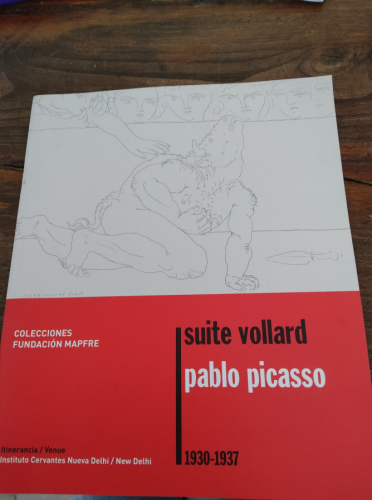 Portada del libro de 
Suite Vollard, 1930-1937. Pablo Picasso.