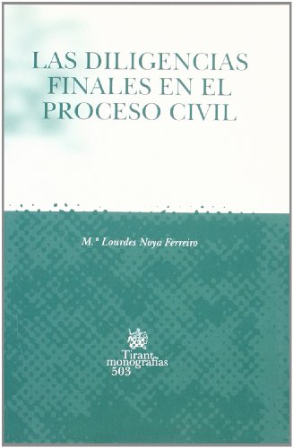 Portada del libro de Diligencias finales en el proceso civil, Las