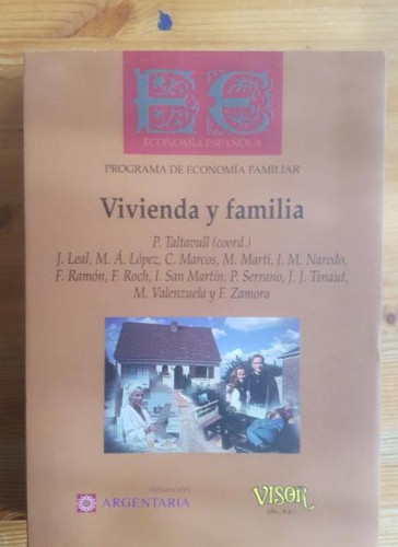 Portada del libro de Vivienda y familia VV.AA Publicado por Fundación Argentaria (2000) 550pp