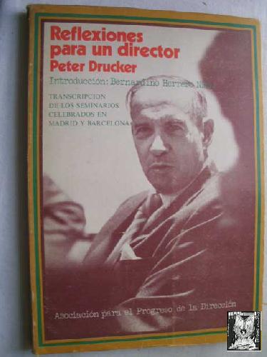 Portada del libro de Reflexiones para un director