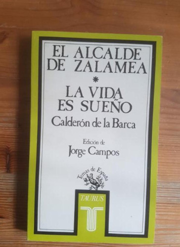 Portada del libro de El alcade de zalamea y la vida es sueño