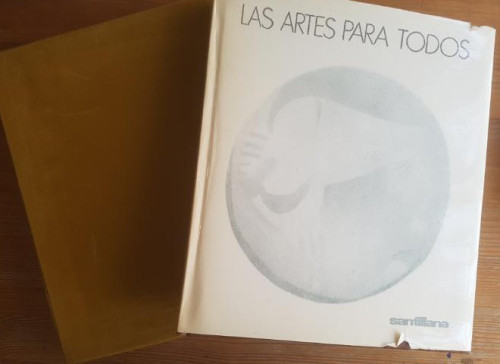 Portada del libro de LAS ARTES PARA TODOS VA.VA. PROLOGO DINO BUZATTI. Santillana 1967 199 pp EN CAJA TELA