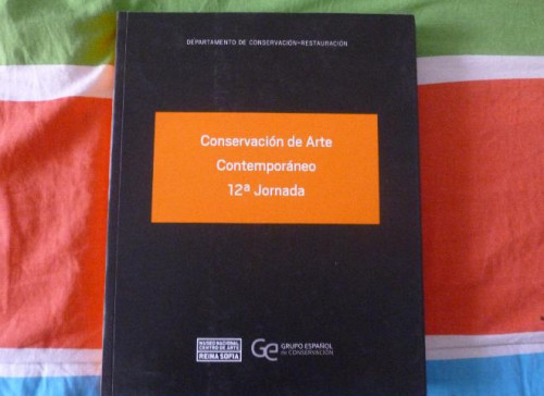 Portada del libro de Conservación de arte contemporáneo. 12ª jornada