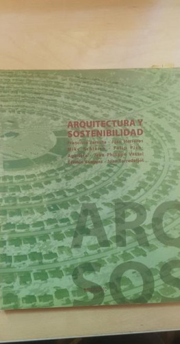 Portada del libro de ARQUITECTURA Y SOSTENIBILIDAD. 2005