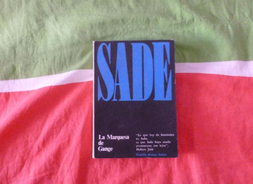 Portada del libro de LA MARQUESA DE GANGE. SADE. RODOLFO ALONSO. ED. 1963 234pp