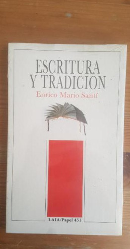 Portada del libro de Escritura y tradicion