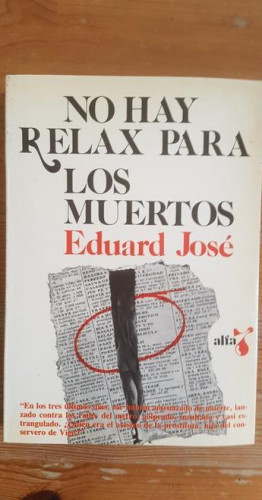 Portada del libro de No Hay Relax Para Los Muertos