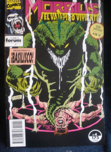 Portada del libro de MORBIUS. EL VAMPIRO VIVIENTE. Nº 4