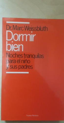 Portada del libro de Dormir bien