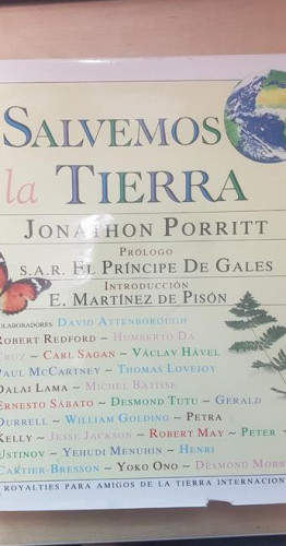 Portada del libro de SALVEMOS LA TIERRA - JONATHON PORRITT - GRAN TAMAÑO Y MUY ILUSTRADO ED AGUILAR