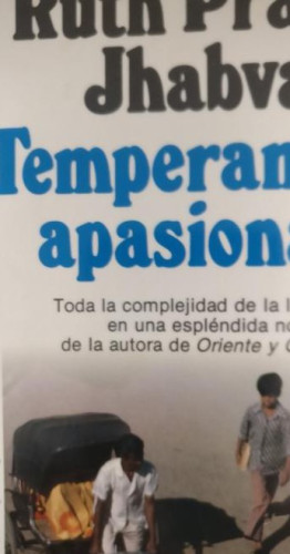 Portada del libro de Temperamento apasionado