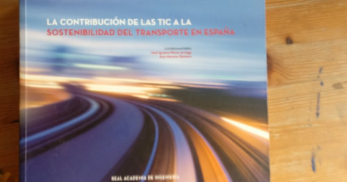 Portada del libro de La contribución de las TIC a la sostenibilidad del transporte en España