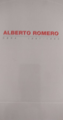 Portada del libro de alberto romero 1987 1990