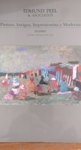 Portada del libro de pintura antigua, impresionista y moderna. edmund peel madrid 1990