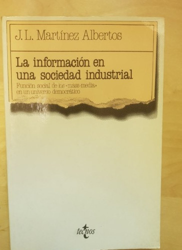 Portada del libro de Informacion sociedad ind