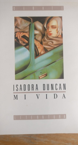 Portada del libro de MI VIDA DUNCAN, ISADORA DEBATE 1988 374pp