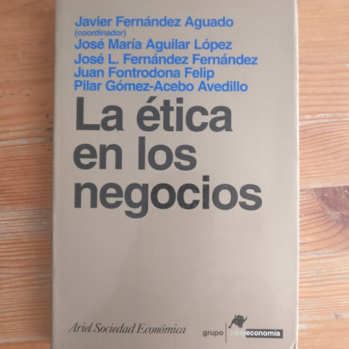 Portada del libro de La ética en los negocios