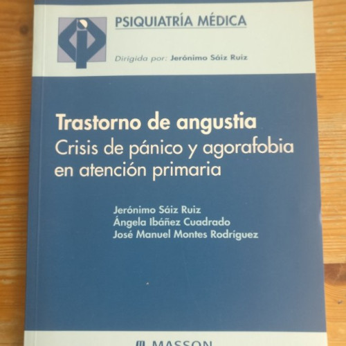 Portada del libro de Trastorno de angustia - crisis de panico y agorafobia en atencion