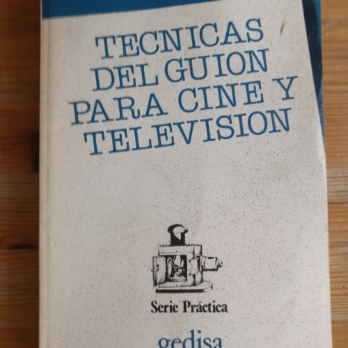 Portada del libro de TECNICAS DEL GUION PARA CINE Y TELEVISION Vale, Eugene Ed. Gedisa., Barcelona. (1986) 197pp