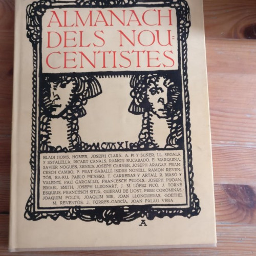 Portada del libro de ALMANACH DELS NOU CENTISTES-FACSIMIL VARIOS JOSE DE OLAÑETA (1980)