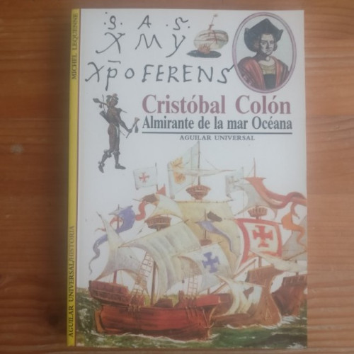 Portada del libro de Cristobal Colón, almirante de la mar oceana