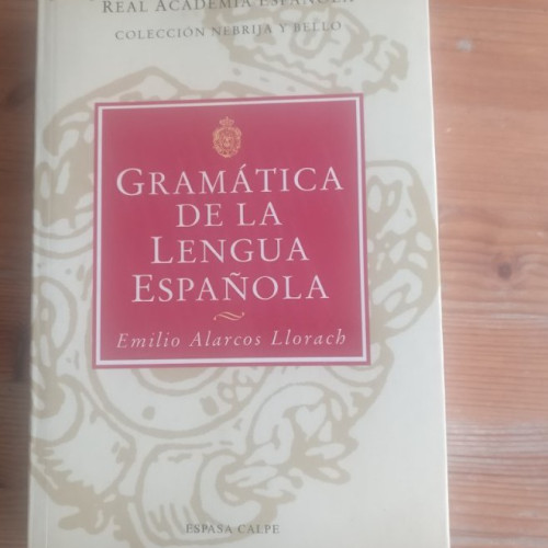 Portada del libro de Gramatica de la lengua española
