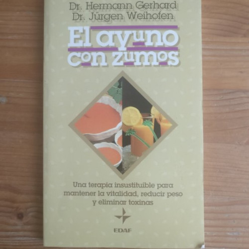Portada del libro de El ayuno con zumos