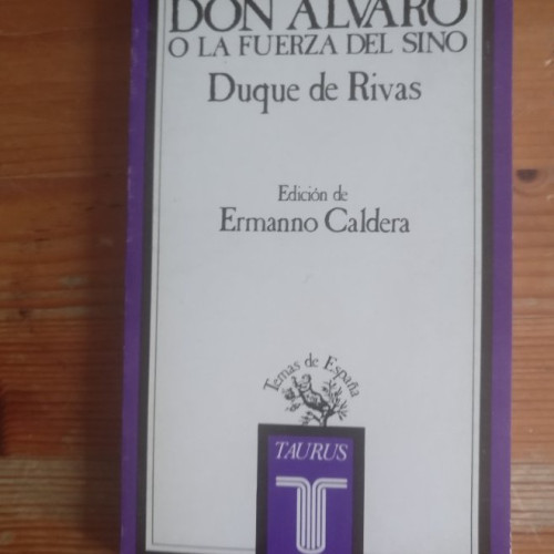 Portada del libro de Don alvaro o la fuerza del sino
