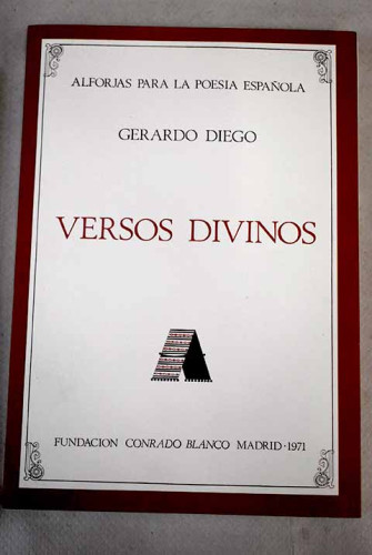 Portada del libro de Versos divinos PRECINTADO