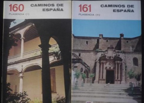 Portada del libro de CAMINOS DE ESPAÑA. PLASENCIA. I y II EDITADO COMPAÑIA ESPAÑOLA DE PENICILINA. 16 pag. 1958