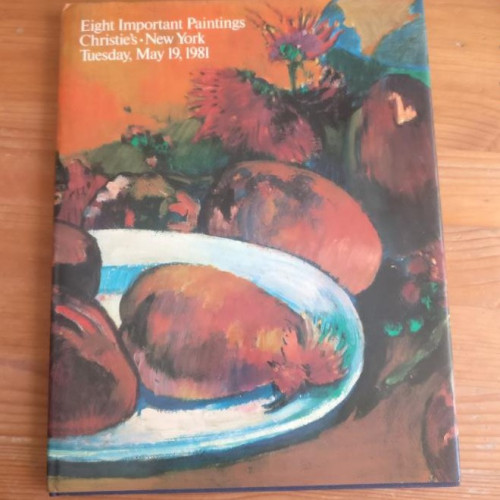 Portada del libro de Eight Important Paintings Christie's New York. 1981 30pp