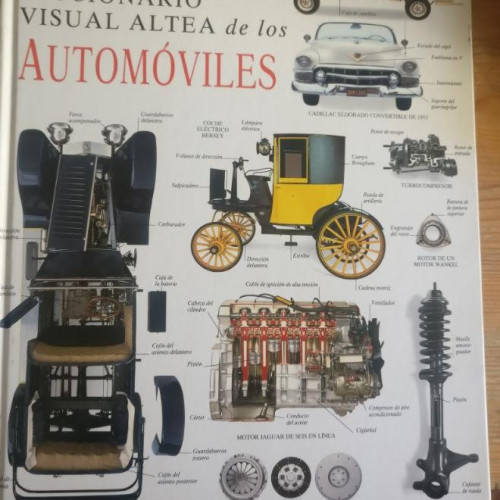 Portada del libro de Diccionario Visual Altea De Los Automóviles VVAA. Ilustrado por Mick Gillah ALTEA 1993 64pp