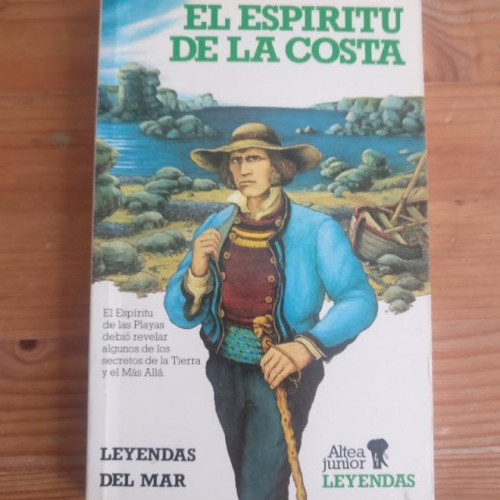 Portada del libro de El espíritu de la costa. Leyendas del Mar. 1986 158pp